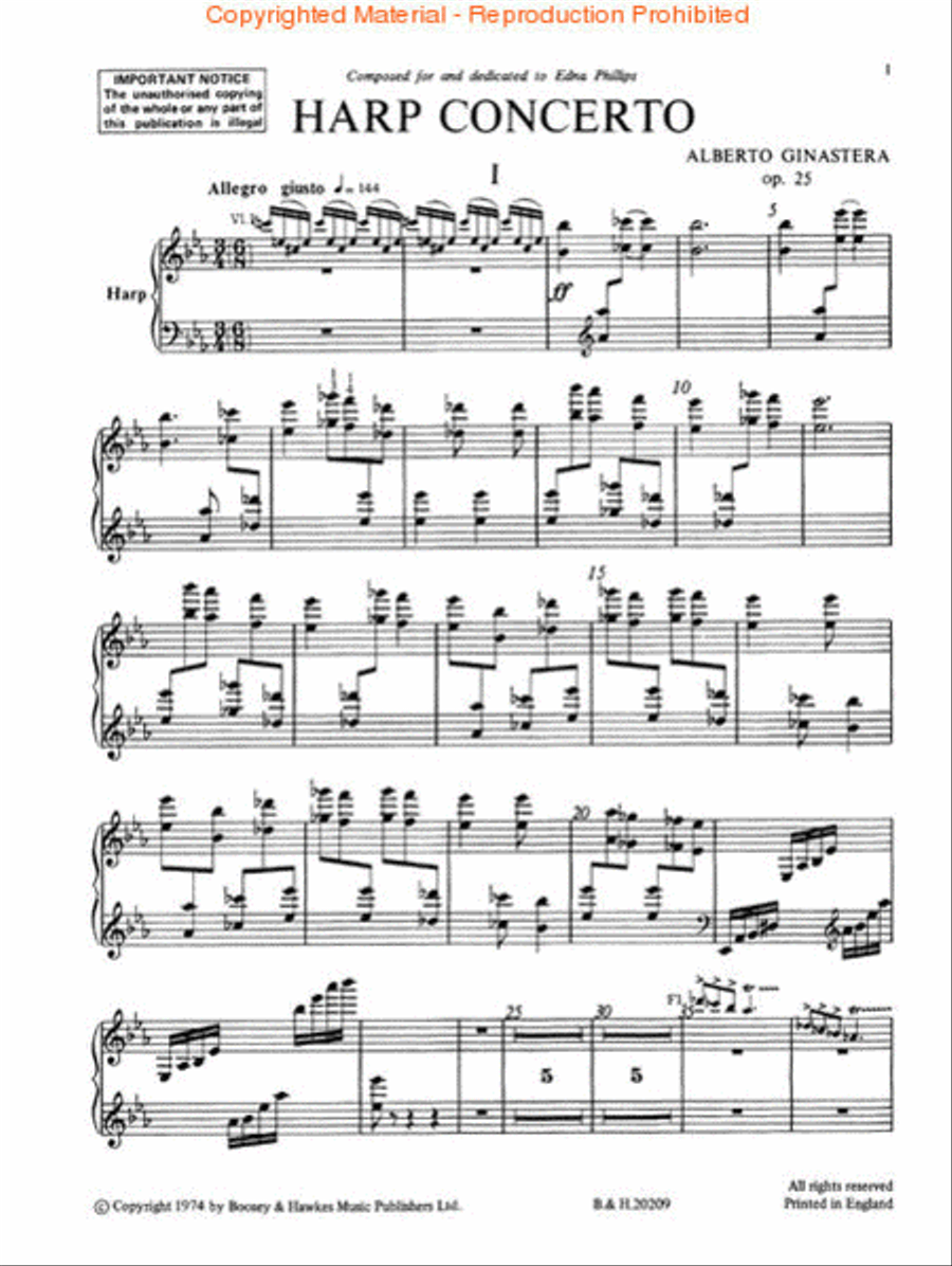 Harp Concerto, Op. 25 Harp Concerto, Op. 25 Orchestra scores gallery preview page 2