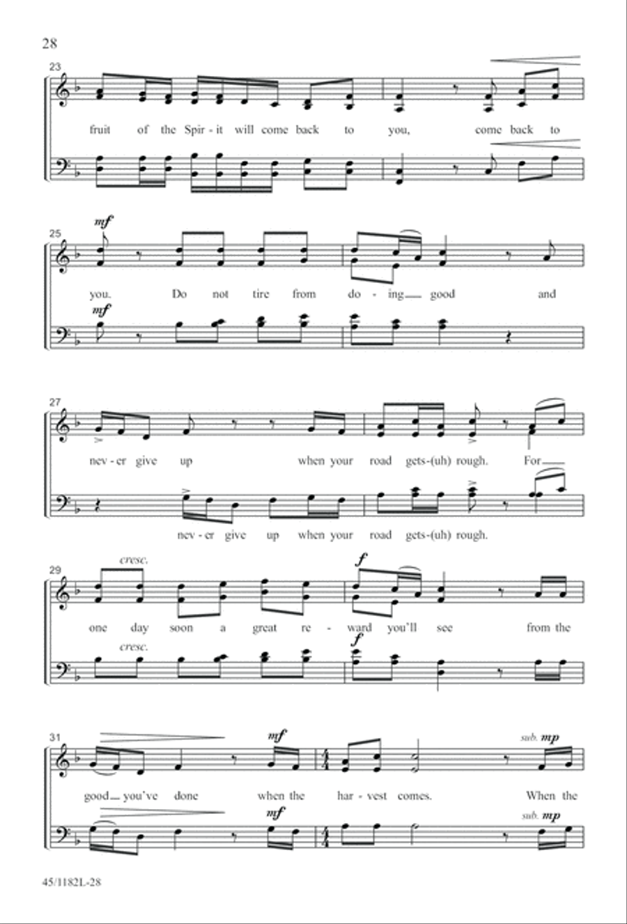 All Around A Cappella 4-Part scores gallery preview page 28