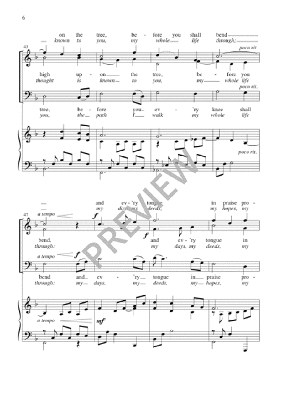 Three Holy Days / The Lone, Wild Bird 3-Part scores gallery preview page 6