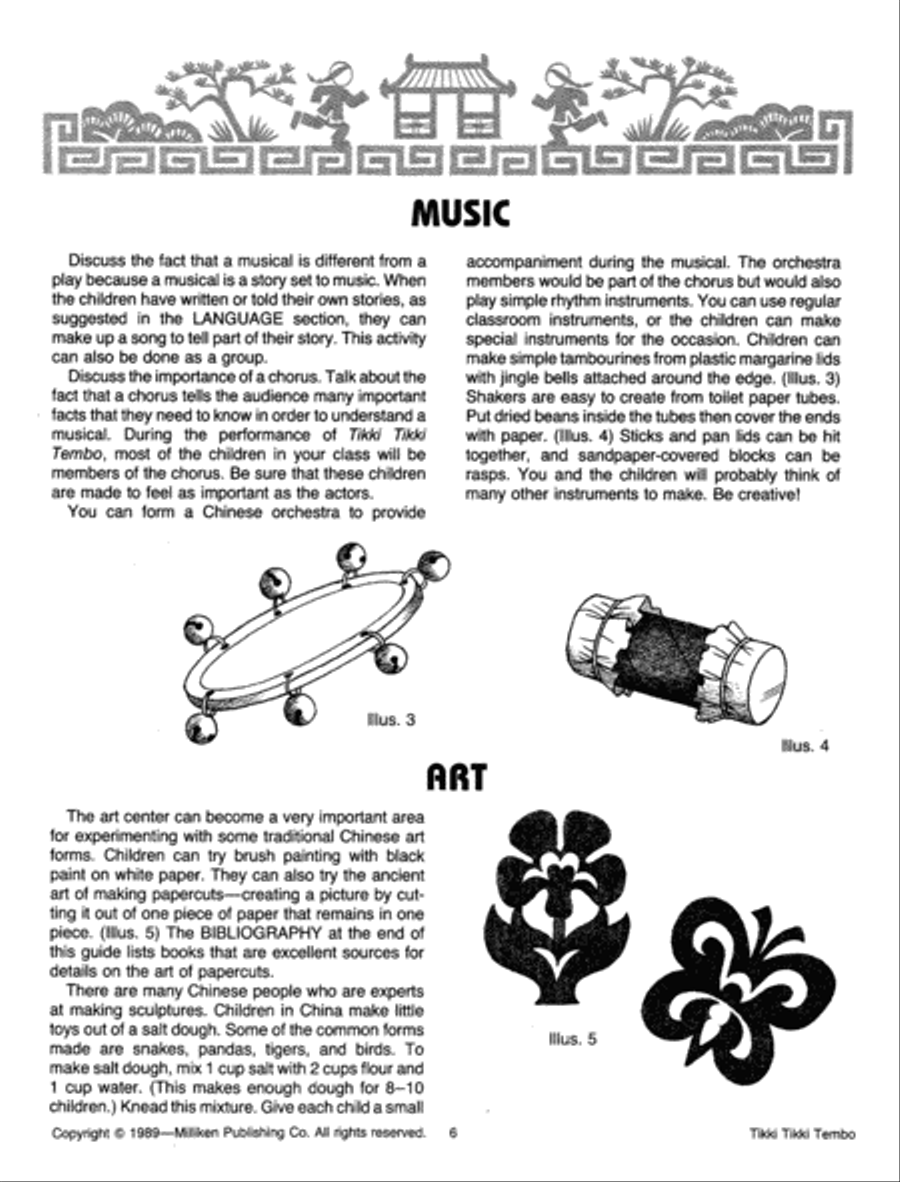 Tikki Tikki Tembo Unison Choir scores gallery preview page 5
