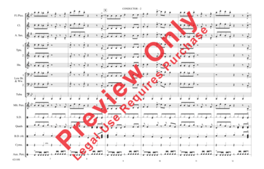 Funkytown Marching Band scores gallery preview page 3