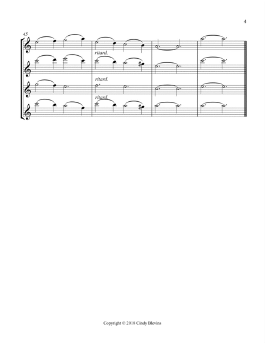 God Rest Ye Merry, Gentlemen, for Flute Quartet Flute Quartet scores gallery preview page 5