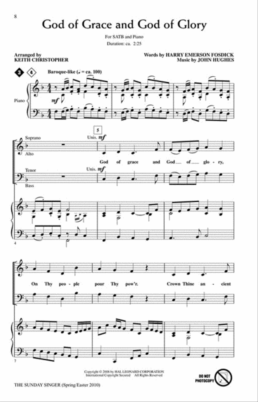 The Sunday Singer (Spring/Easter 2010) Choir scores gallery preview page 3
