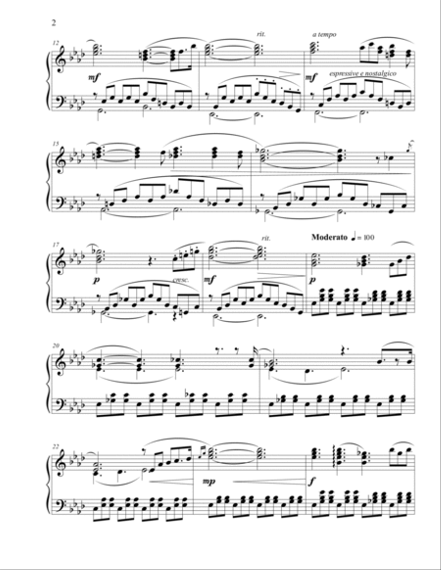 Storia d'amore Piano Solo scores gallery preview page 2