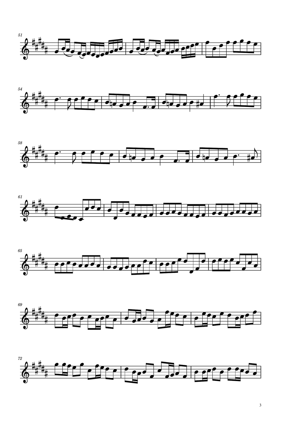 Canon in D - Clarinet in Eb Solo E-Flat Clarinet scores gallery preview page 3