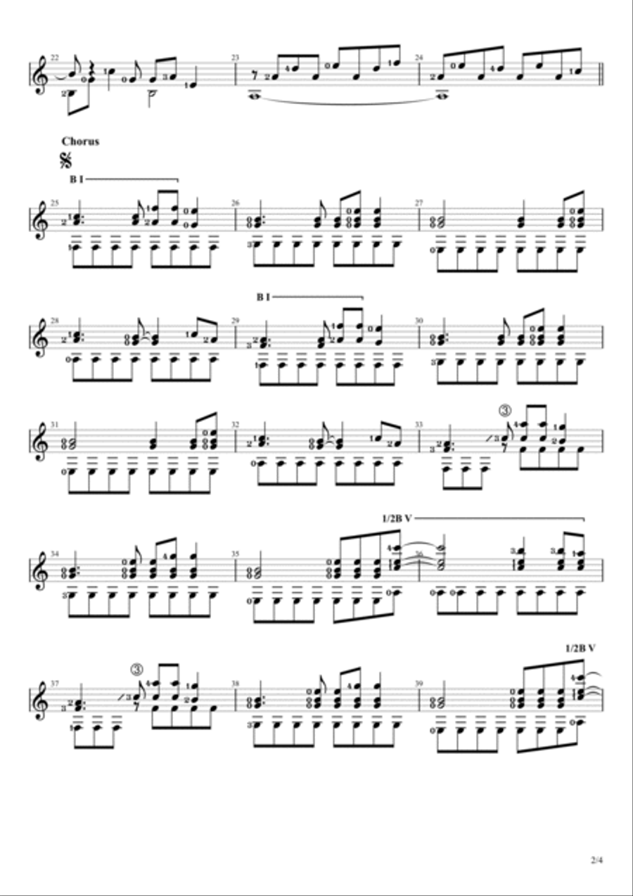 Titanium Electric Guitar scores gallery preview page 2