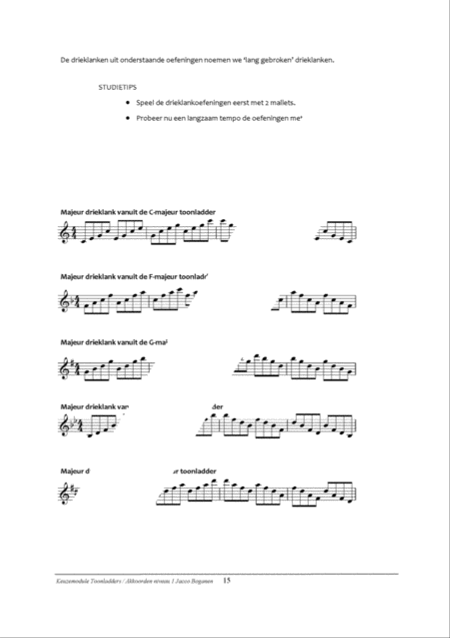 Percussion Modular: Toonladders / Akkoorden 1 Percussion scores gallery preview page 17