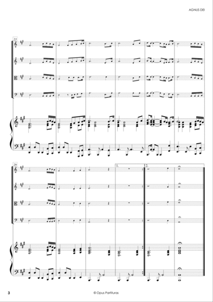 Agnus Dei Agnus Dei Piano Quintet scores gallery preview page 3