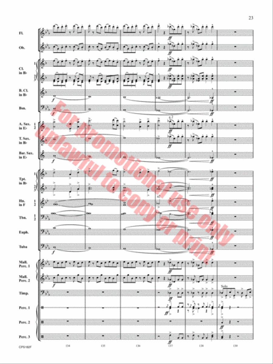 Ghost Run Concert Band scores gallery preview page 24