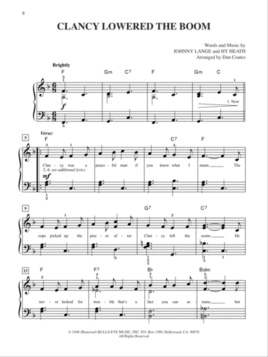 Top-Requested Irish Sheet Music Easy Piano scores gallery preview page 4