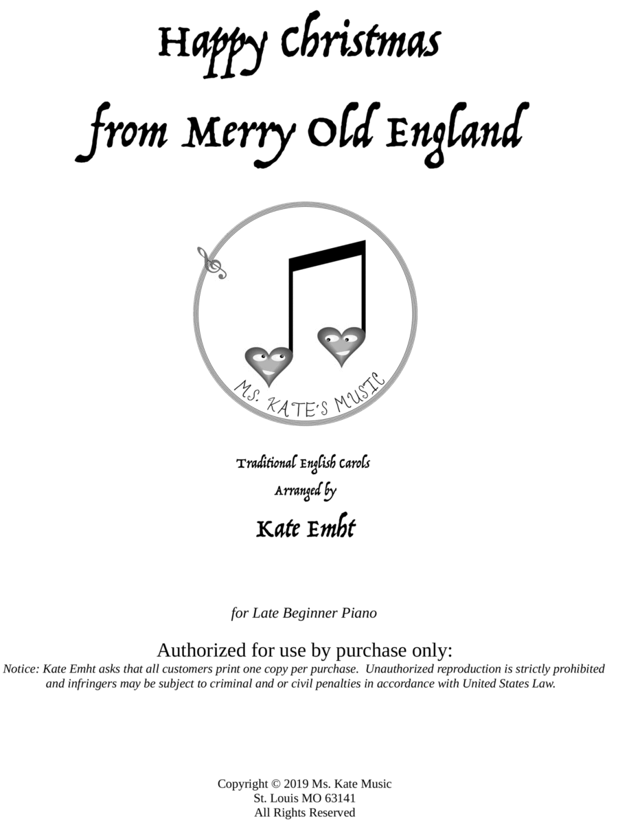 Happy Christmas from Merry Old England: "Here We Come A-Wassailing," "Coventry Carol," "I Saw Three image number null