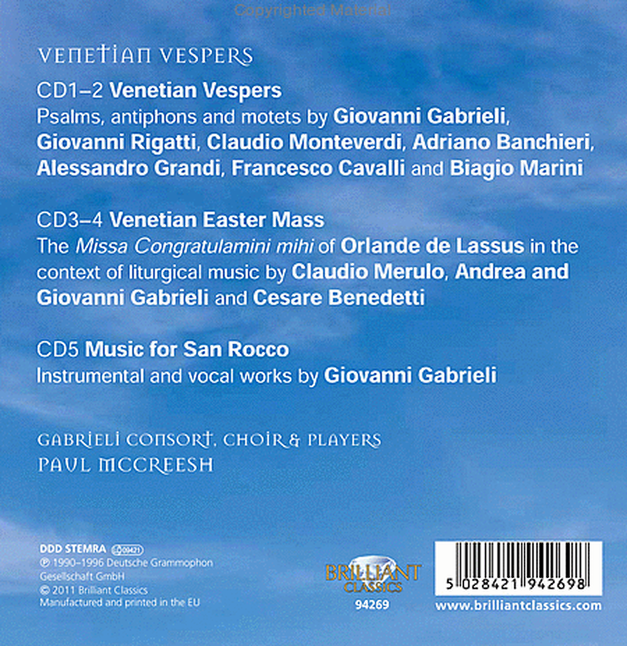 Venetian Vespers (Choral Class