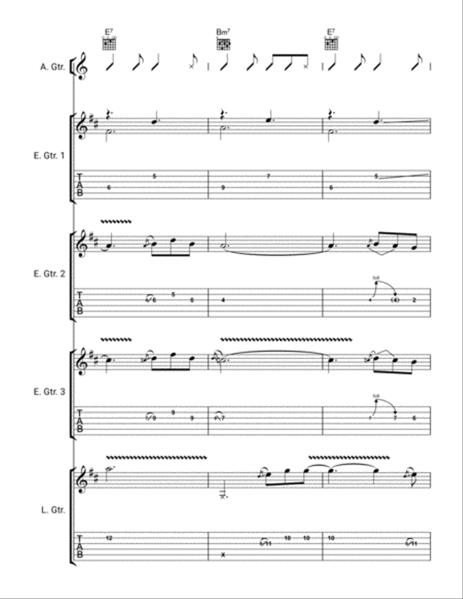 Power of Love Electric Guitar scores gallery preview page 2