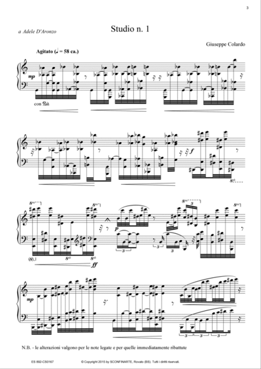 Giuseppe Colardo: STUDI (ES 892) Piano Method scores gallery preview page 3
