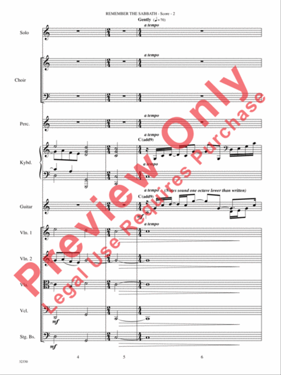Remember the Sabbath Remember the Sabbath Choir scores gallery preview page 3