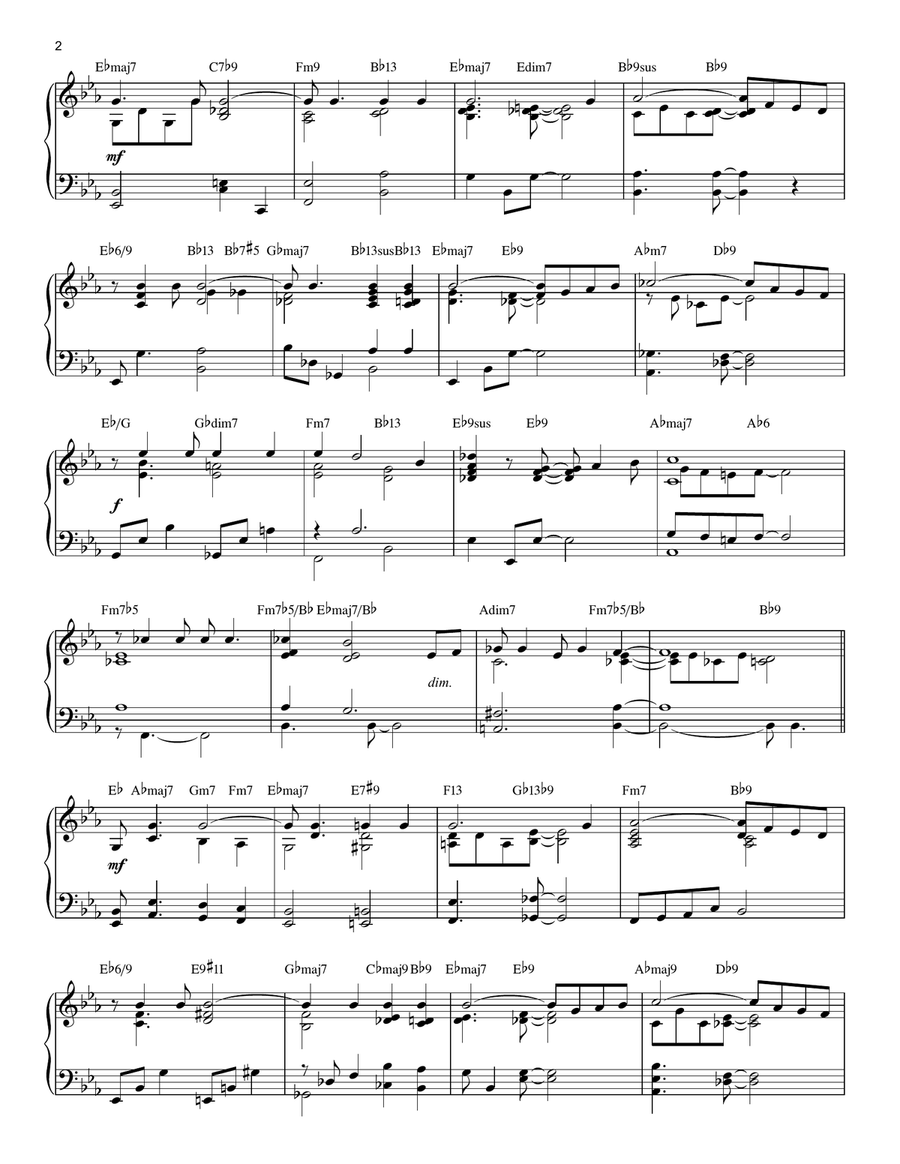 Ev'ry Time We Say Goodbye [Jazz version] (from Seven Lively Arts) (arr. Brent Edstrom) Piano Solo scores gallery preview page 2