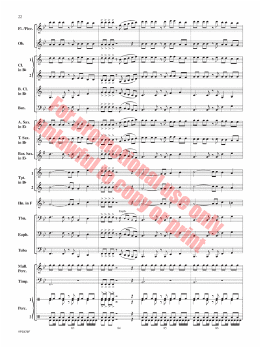 Cinco de Corazones Cinco de Corazones Concert Band scores gallery preview page 23