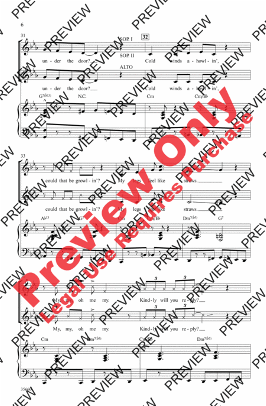 'Zat You, Santa Claus? Women's Choir scores gallery preview page 6