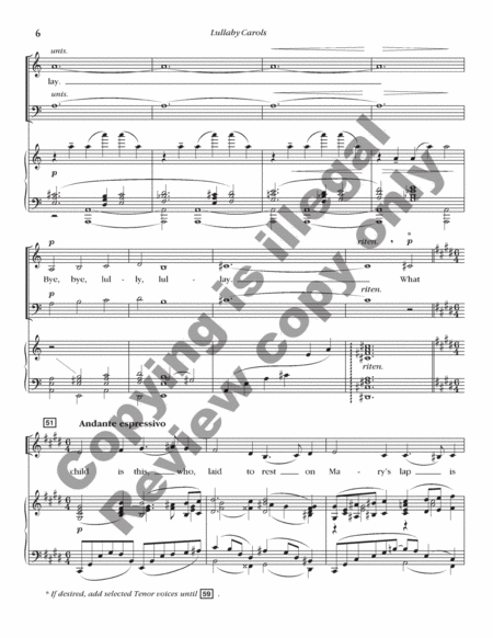 Christmas Ornaments: 2. Lullaby Carols (Choral Score)
