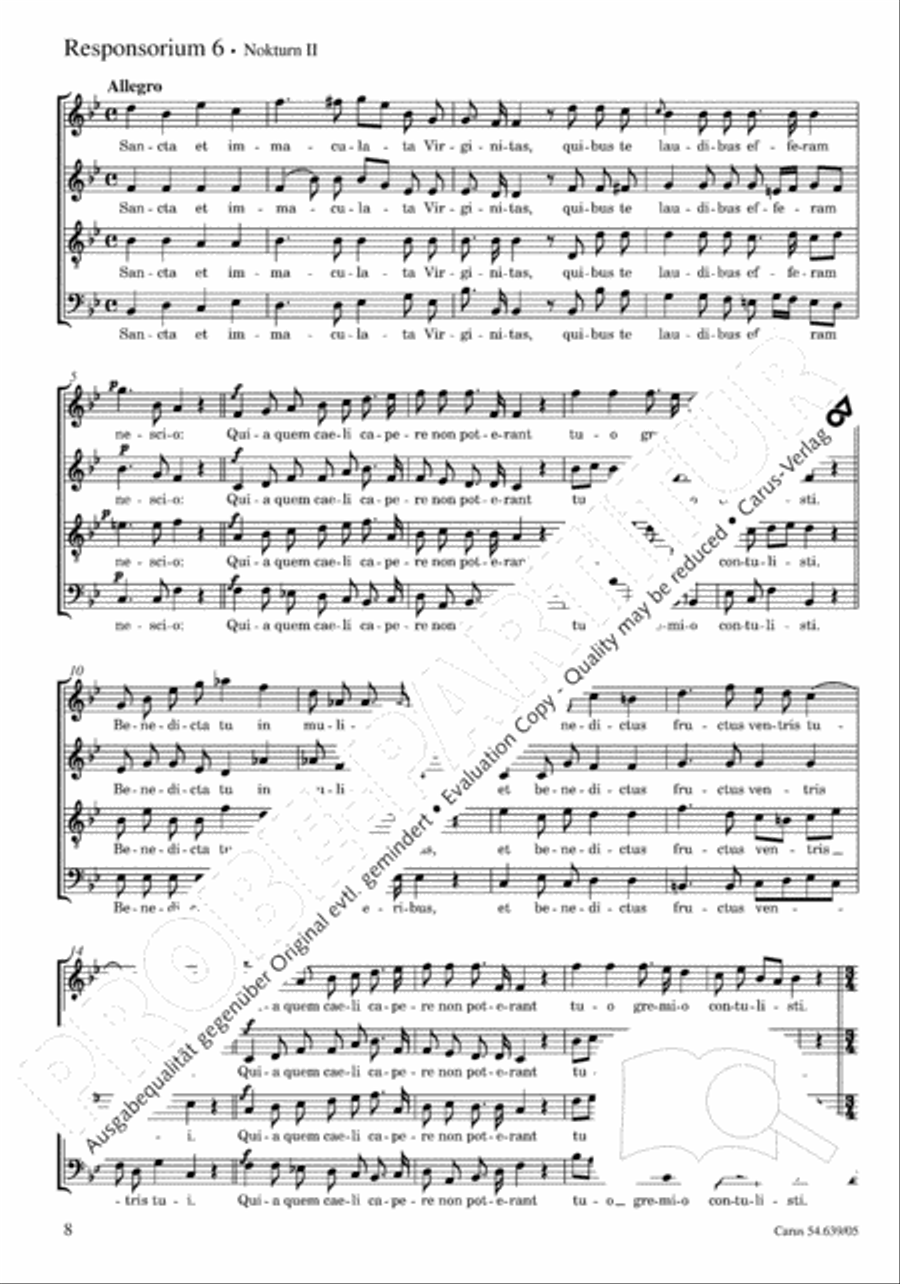 Weihnachtsresponsorien Choir scores gallery preview page 9