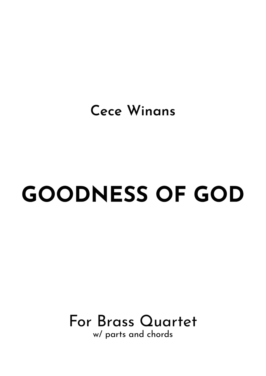 Goodness Of God Brass Ensemble scores gallery preview page 1