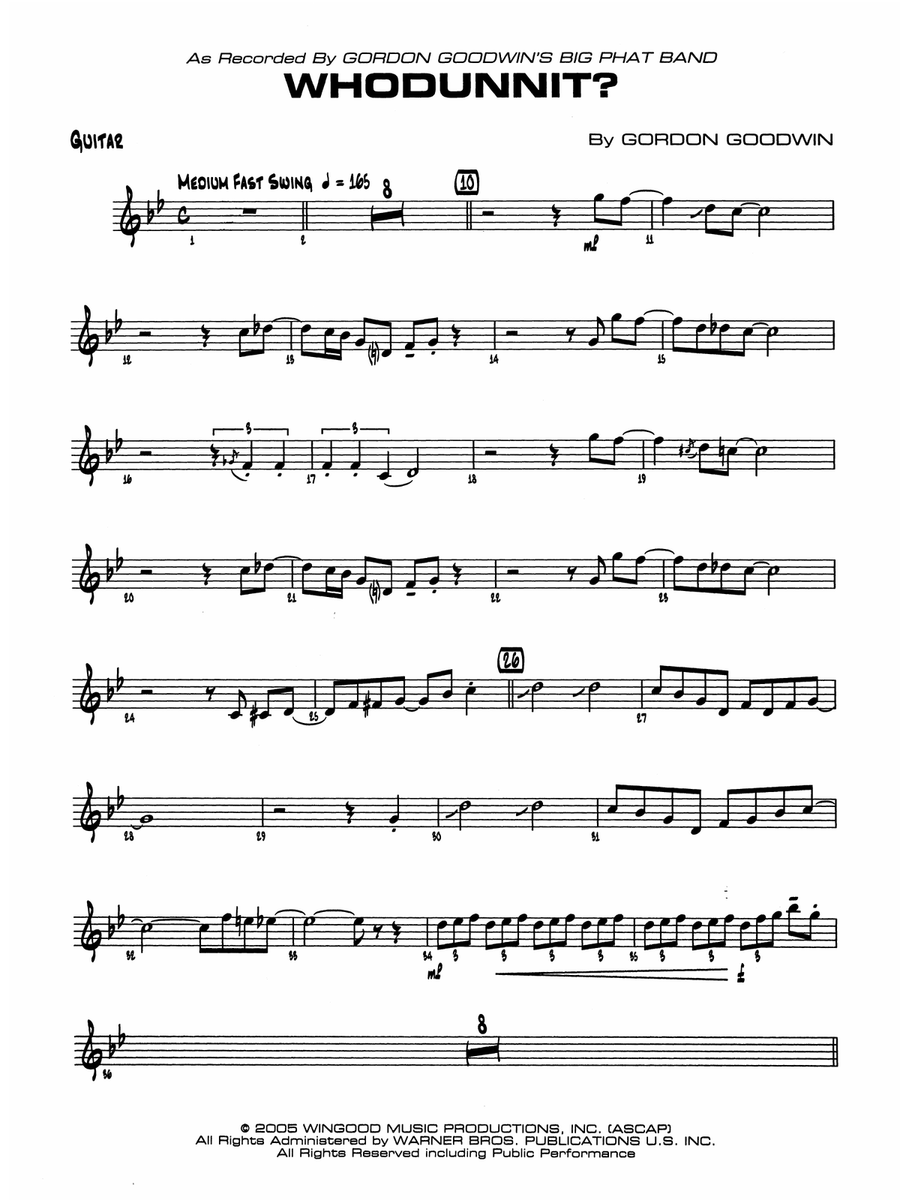 Whodunnit?: Guitar