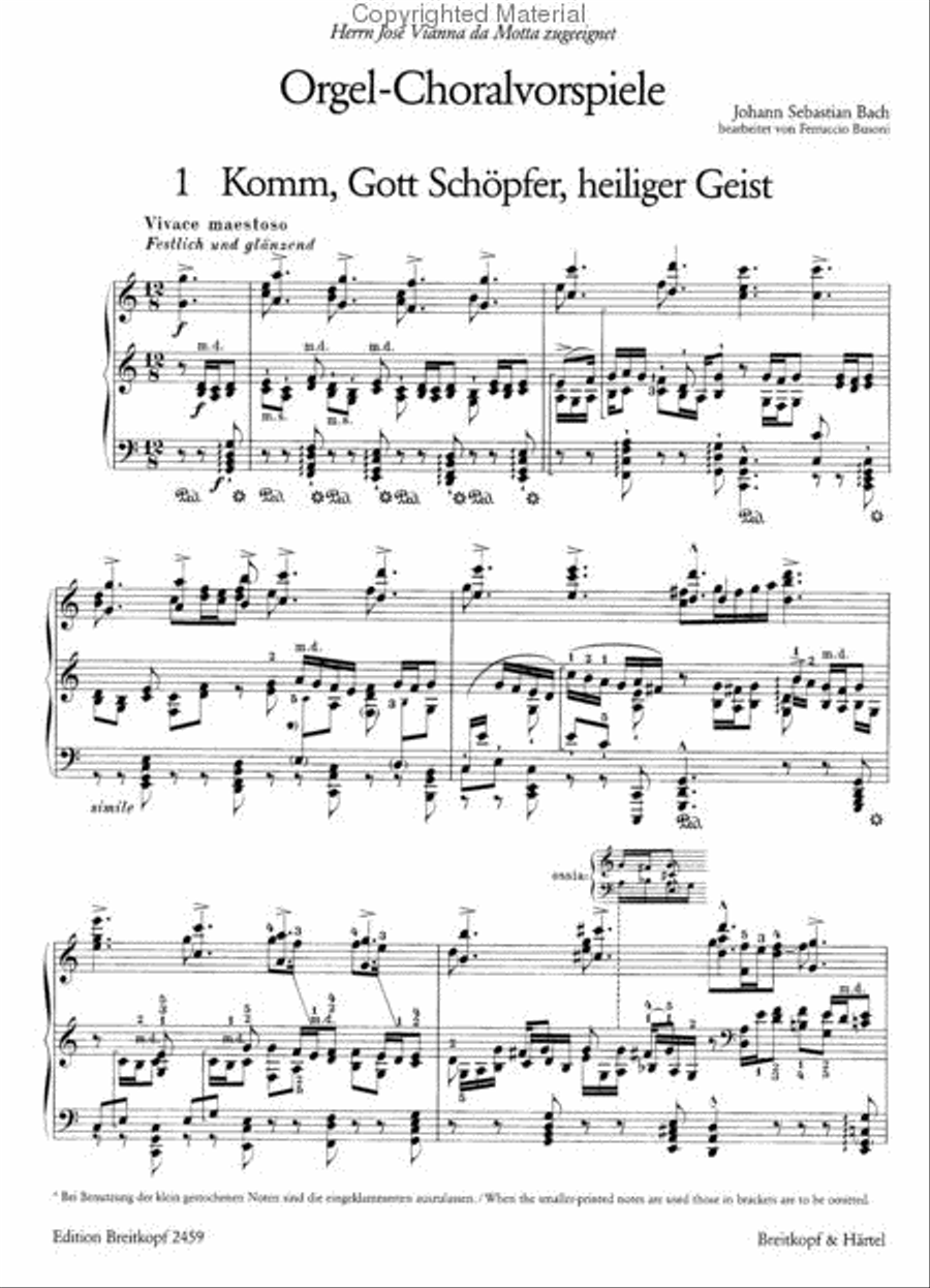 Choral Preludes for Organ Piano Solo scores gallery preview page 3