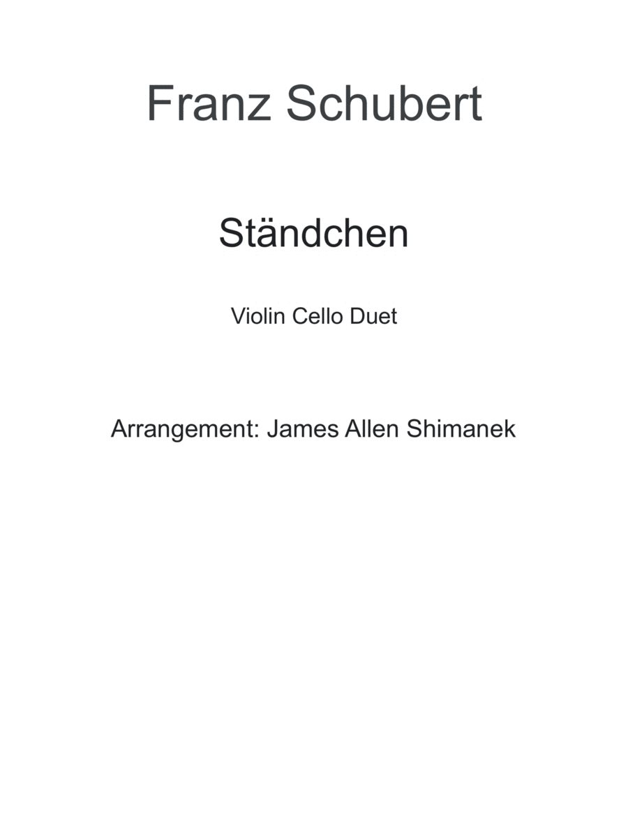 Standchen String Duet scores gallery preview page 1