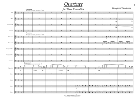"Overture" for three ensembles image number null