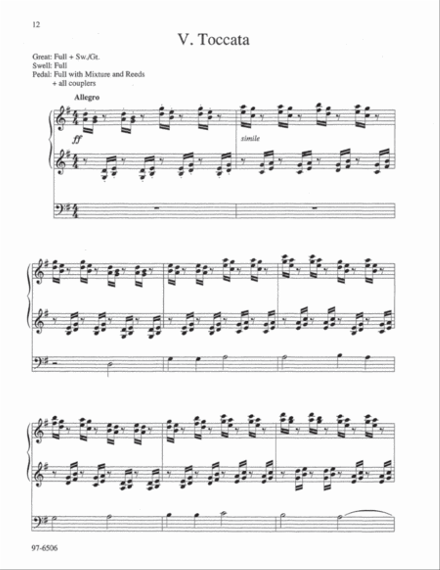 Partita on Azmon Partita on Azmon Organ scores gallery preview page 7