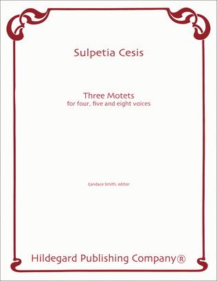 3 Motets For 4, 5, 8 Voices