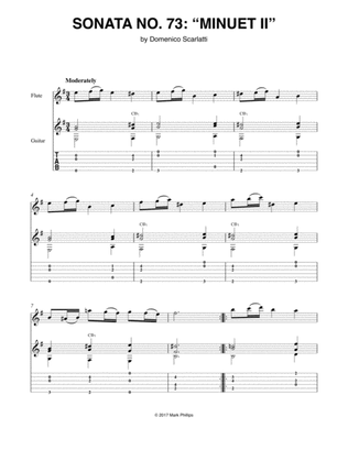 Sonata No. 73: “Minuet II”