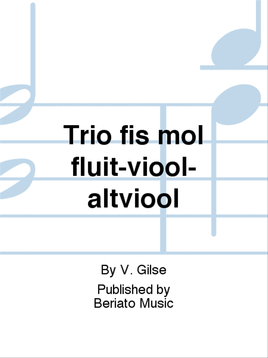Trio fis mol fluit-viool-altviool Flute scores gallery preview page 1
