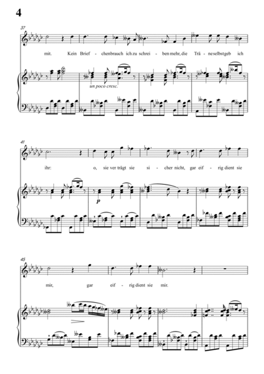 Schubert-Die Taubenpost in bG for Vocal and Piano