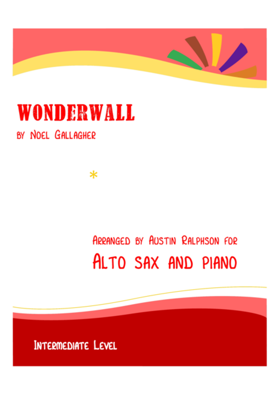 Wonderwall Alto Saxophone scores gallery preview page 1