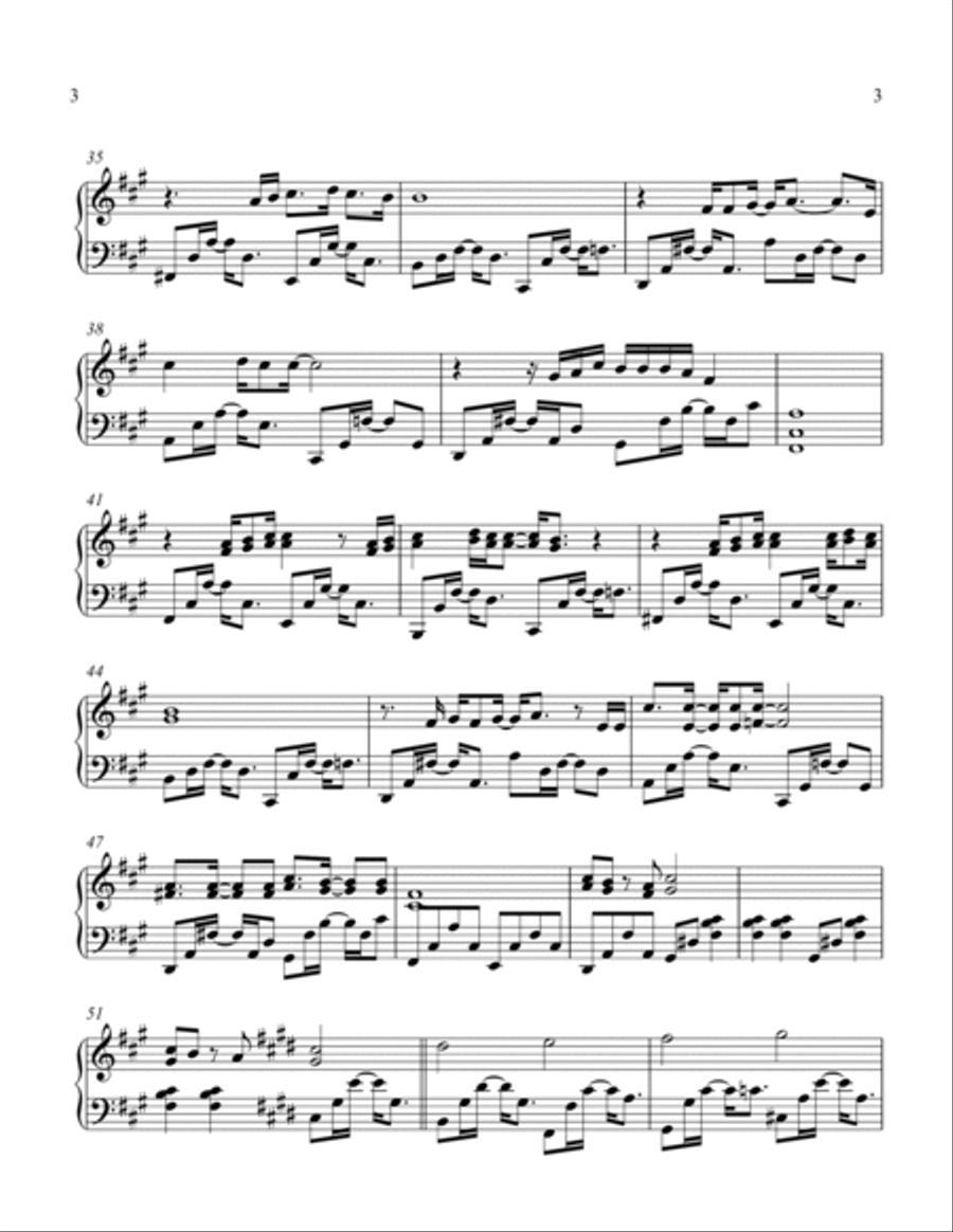 Shape Of My Heart Piano Solo scores gallery preview page 3