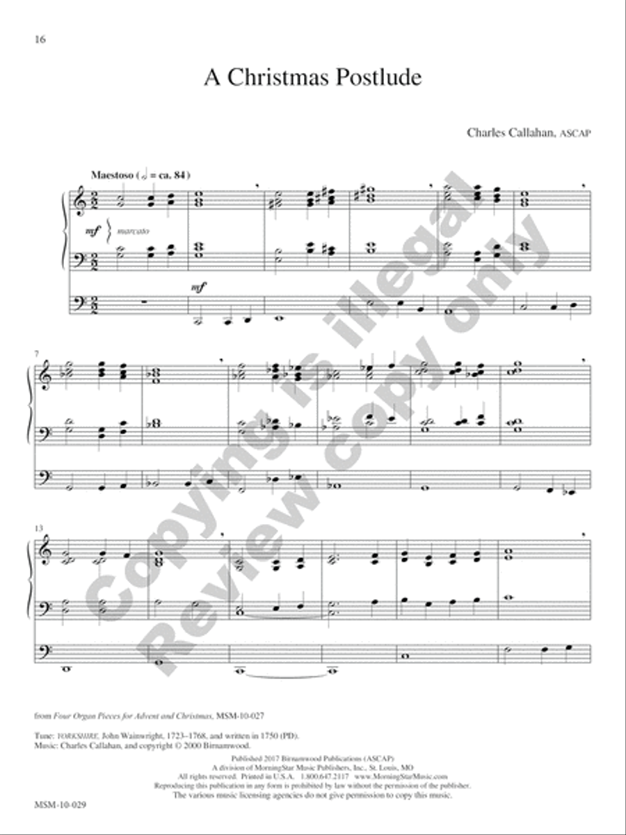 Hark! The Glad Sound Hark! The Glad Sound Organ scores gallery preview page 24