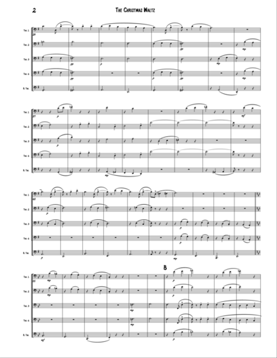 The Christmas Waltz Trombone scores gallery preview page 2