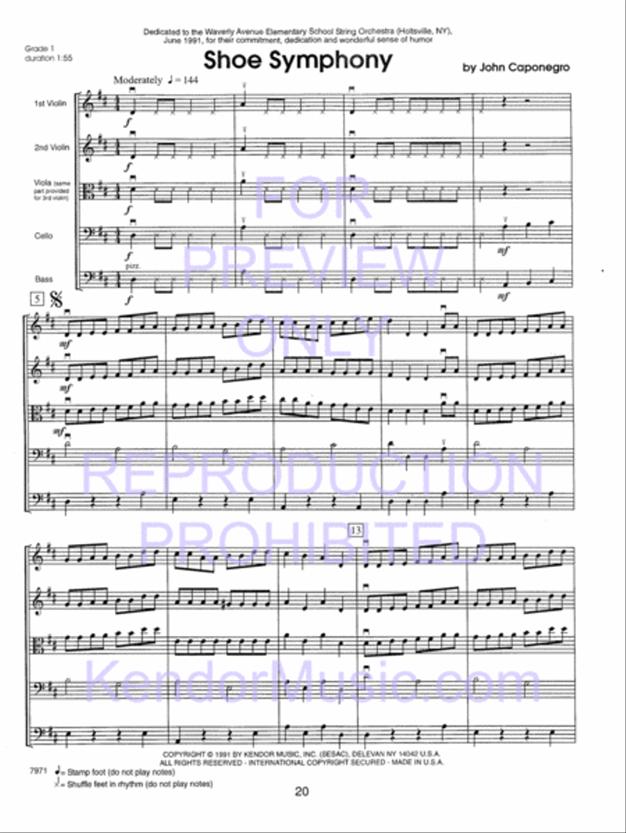 Kendor Concert Favorites , Volume 1 (Score) - with MP3s String Orchestra scores gallery preview page 25