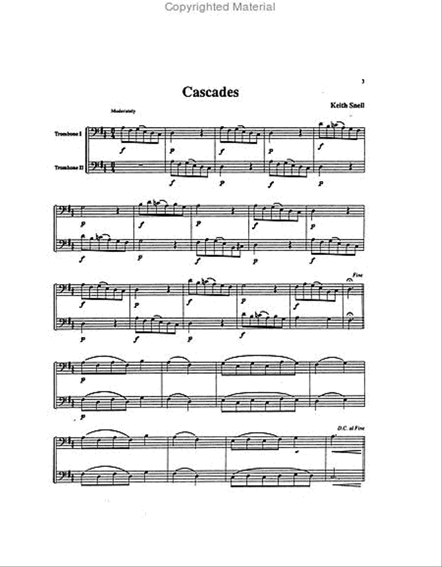 Belwin Master Duets (Trombone), Volume 2 Trombone Duet scores gallery preview page 2