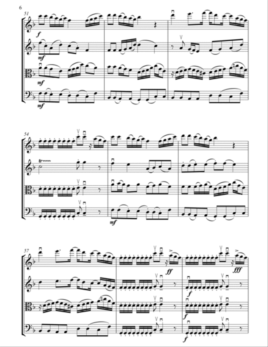 Doraemon String Quartet scores gallery preview page 6