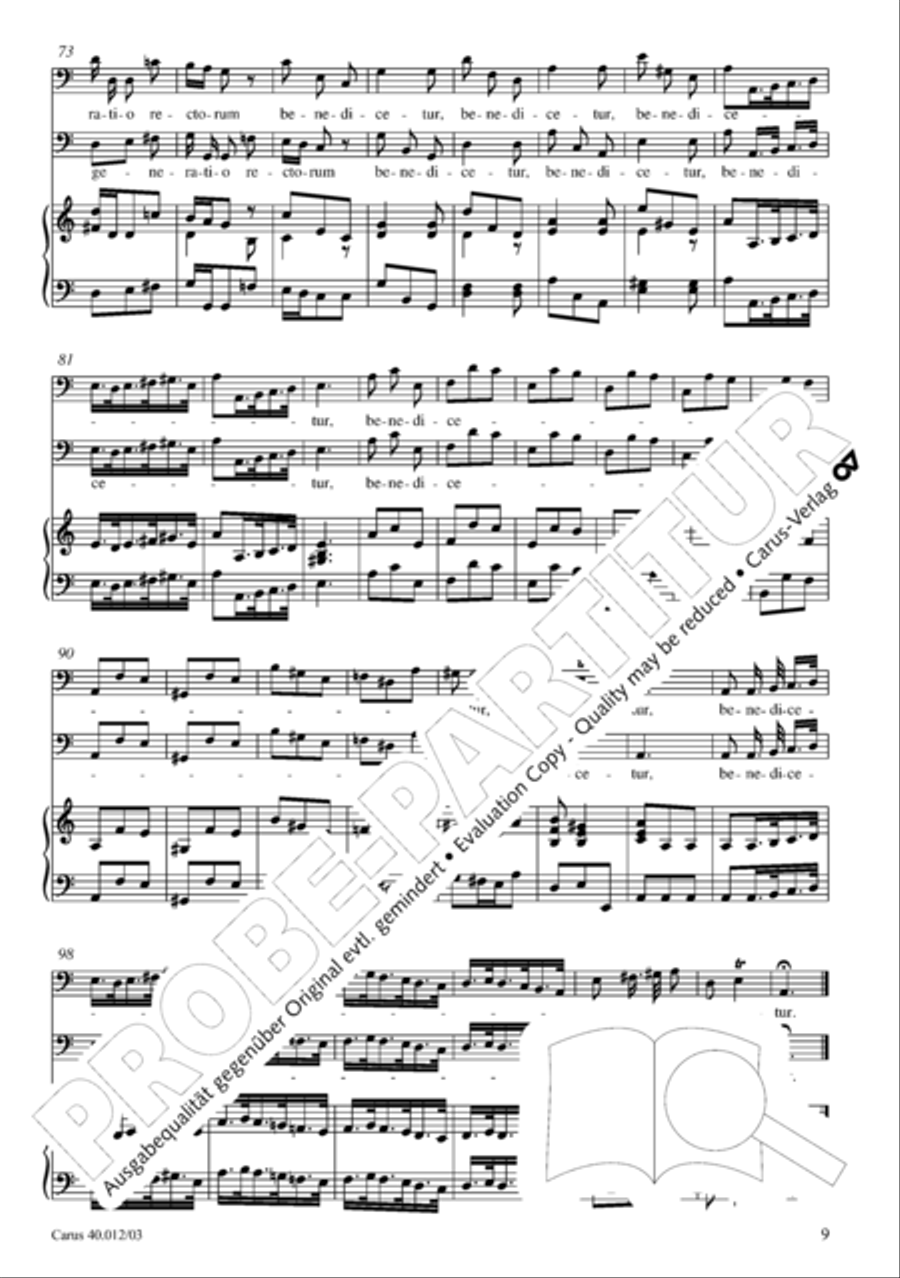 Beatus vir (How blest is he) Psalm 111 4-Part scores gallery preview page 10