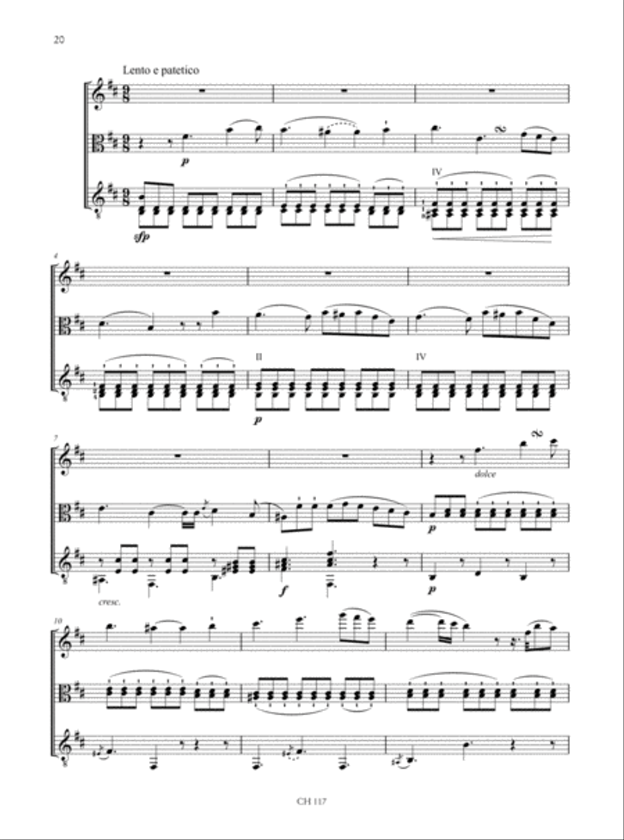 Notturno Op. 21 for Flute, Viola and Guitar image number null