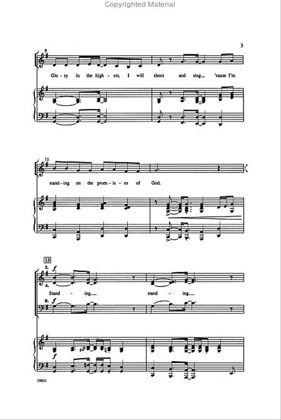 Standing on the Promises 3-Part scores gallery preview page 3