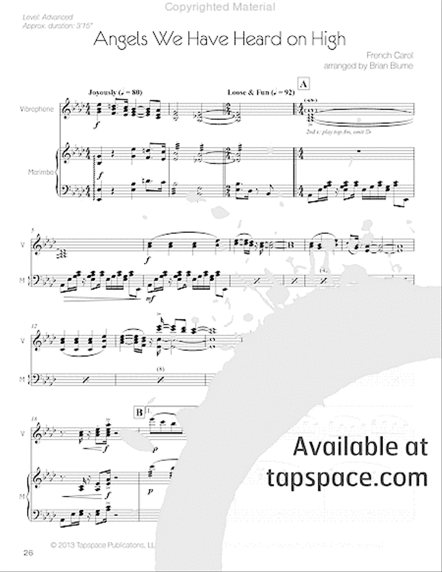 Winterludes for Two Marimba scores gallery preview page 29