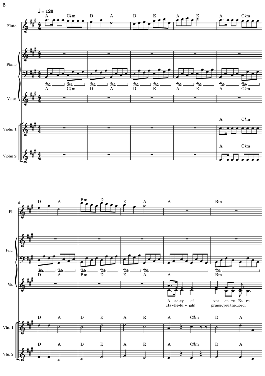 Psalm 150 Псалом 150 Psalm 150 Псалом 150 Concert Band scores gallery preview page 2