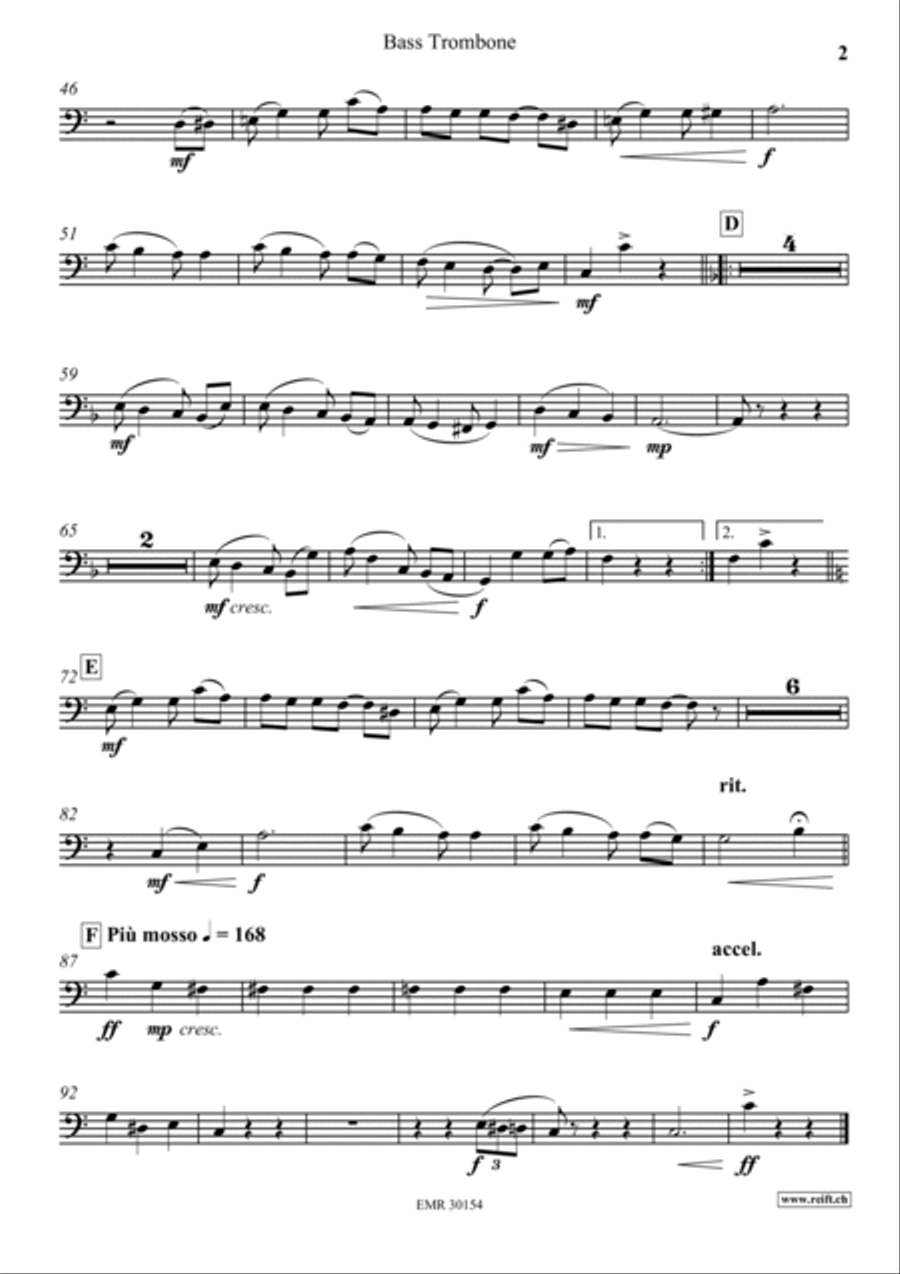 Pleasant Moments Trombone scores gallery preview page 3