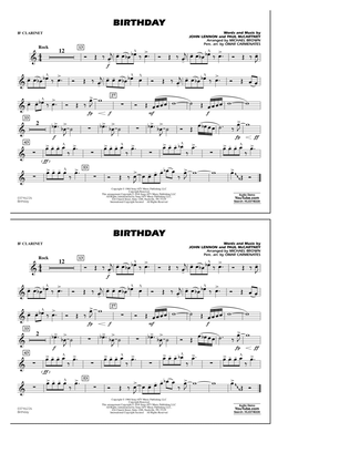 Book cover for Birthday - Bb Clarinet