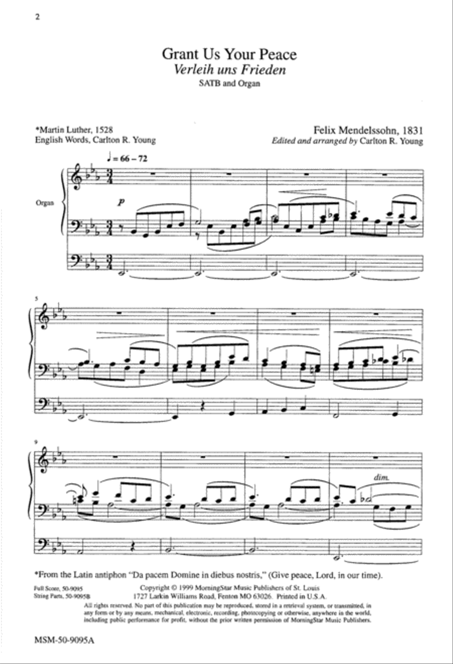 Grant Us Your Peace Grant Us Your Peace 4-Part scores gallery preview page 2