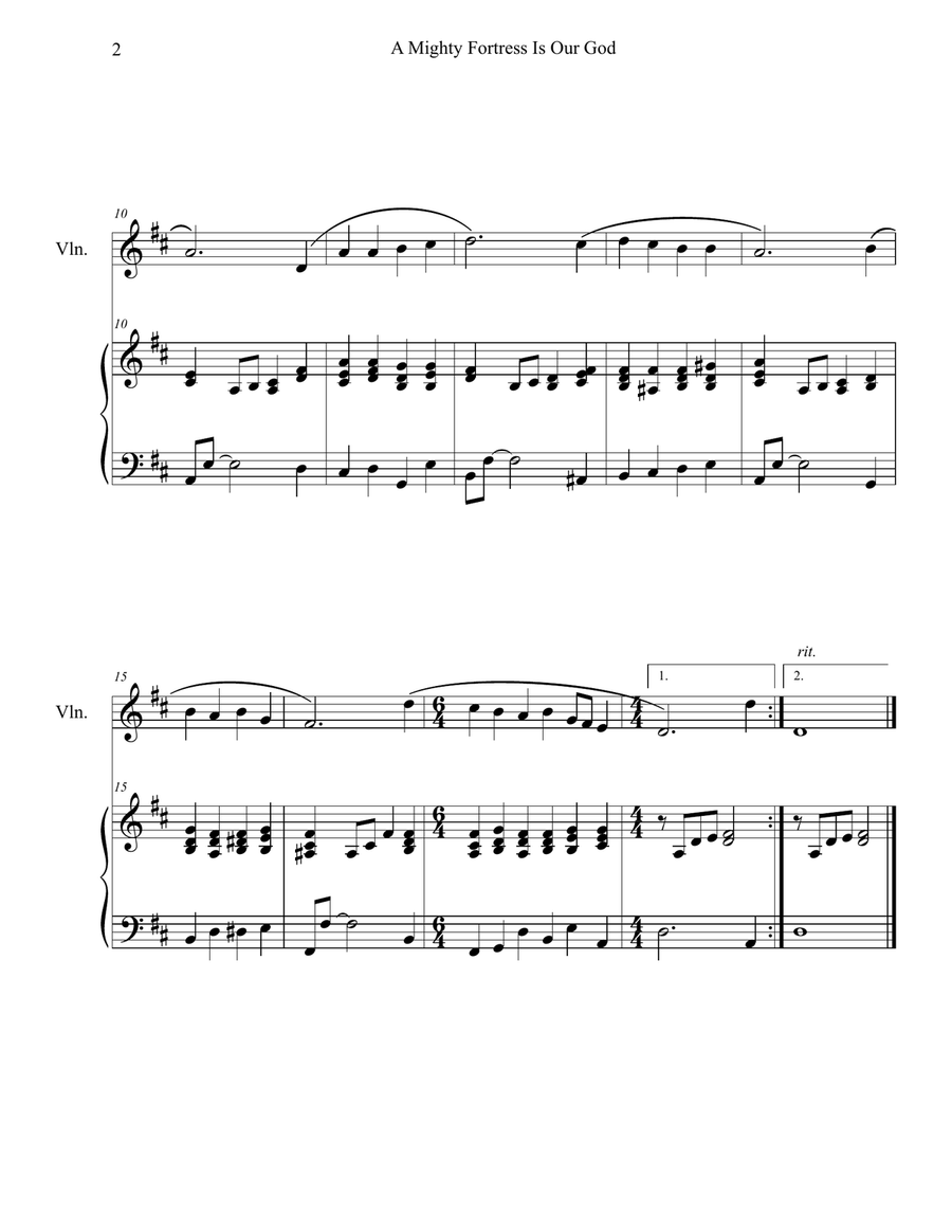 50 Greatest Hymns for Violin Solo with Piano Accompaniment Violin Solo scores gallery preview page 6